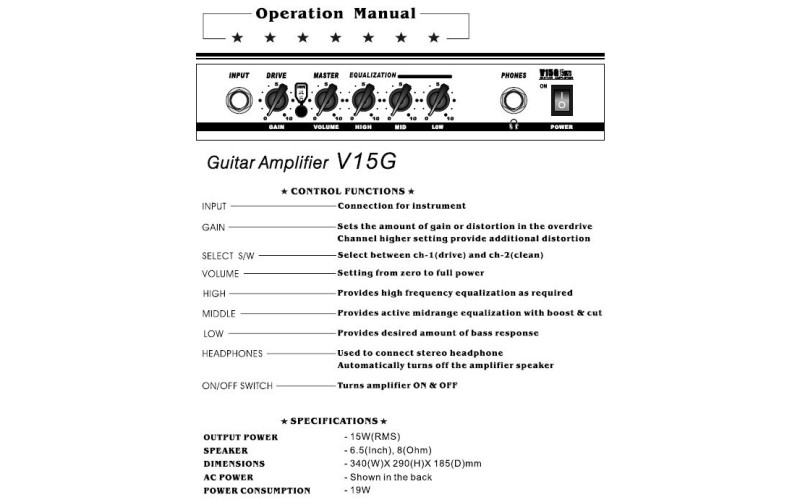 BELCAT V15G гитарный комбик 15W