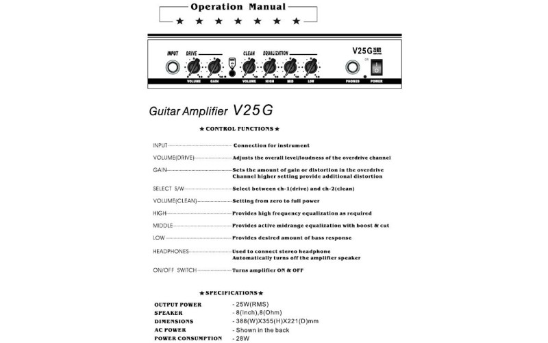BELCAT V25G гитарный комбик 25W