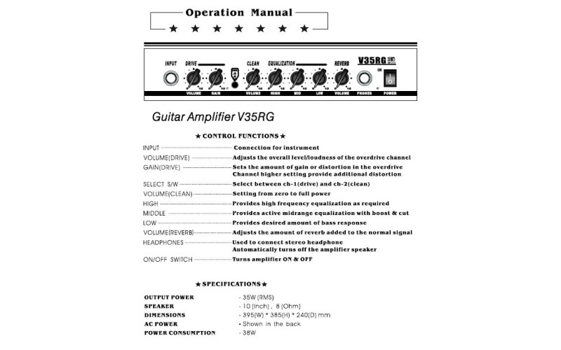 BELCAT V35RG гитарный комбик 35W