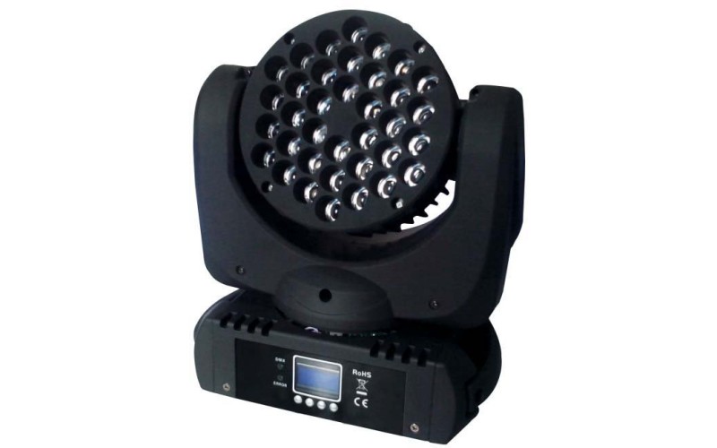Big Dipper LM108 Моторизированный  светодиодный прожектор заливающего света RGBW 36*3 Вт