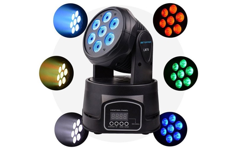 Big Dipper LM70S Моторизированный светодиодный мини-прожектор, 7*8Вт