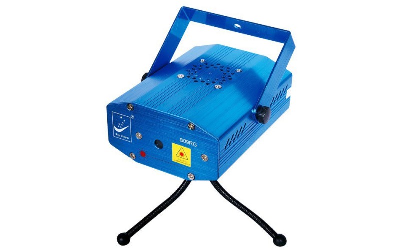 Big Dipper S09A Лазерный мини-проектор, красный+зеленый, «круги» и «цветы»