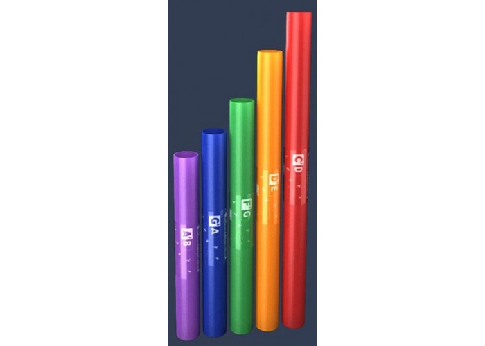 Boomwhackers BWCW-P Boomwhackers Музыкальные трубки, хроматический набор 5 нот