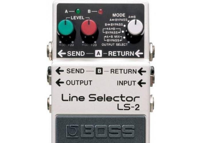 BOSS LS-2 Line Selector педаль для электро и бас гитар