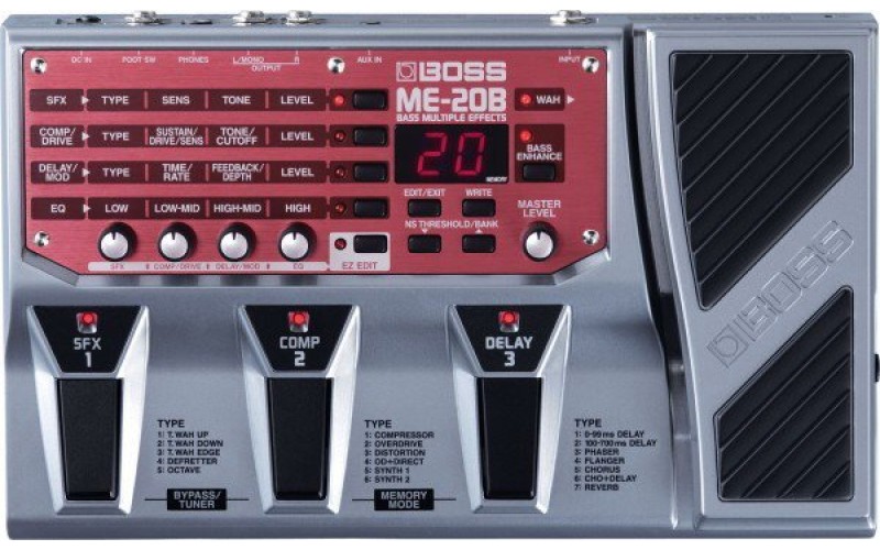 BOSS ME-20B процессор эффектов для бас-гитары