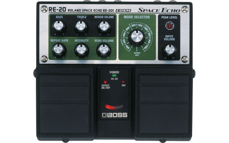 BOSS RE-20 space echo - сдвоенная гитарная педаль