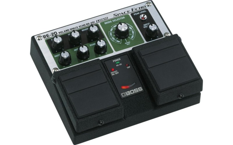 BOSS RE-20 space echo - сдвоенная гитарная педаль