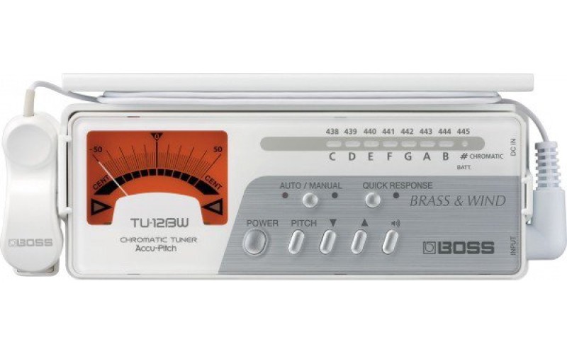 BOSS TU-12BW хроматический тюнер для медных и деревянных духовых инструментов