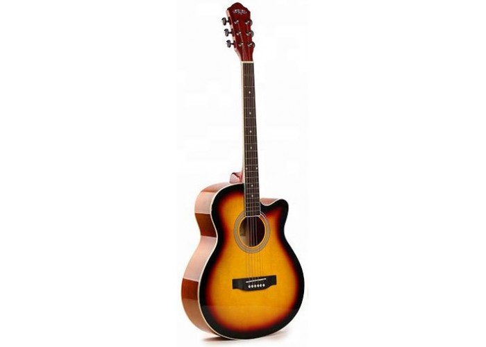 CARAVAN MUSIC HS-4010 SB Гитара акустическая с ВЫРЕЗОМ, тип Dreadnought
