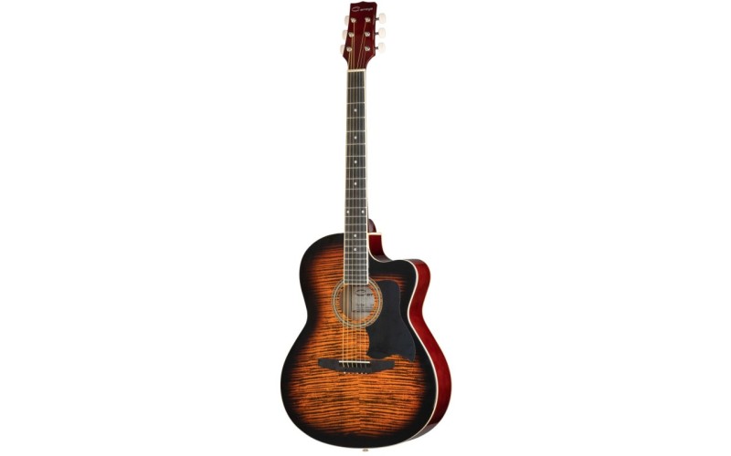 Caraya C901T BS Акустическая гитара, с вырезом, санберст