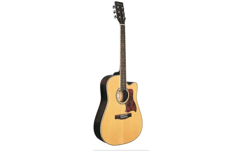 Caraya F641EQ-N Электроакустическая гитара, с вырезом, натуральный
