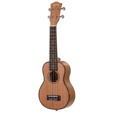 Cascha HH-2026L Mahogany Series Укулеле сопрано, леворукая, с чехлом, цвет натуральный