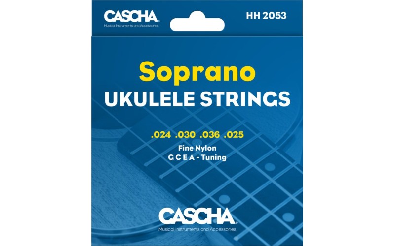 Cascha HH-2053 Комплект струн для укулеле сопрано, прозрачный нейлон