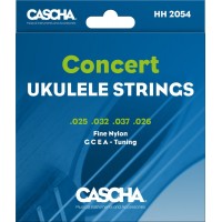Cascha HH-2054 Комплект струн для концертного укулеле, прозрачный нейлон