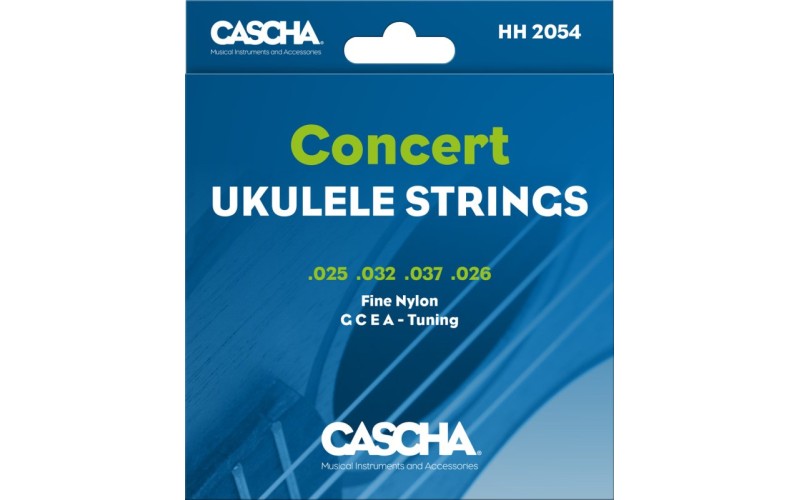 Cascha HH-2054 Комплект струн для концертного укулеле, прозрачный нейлон