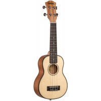 Cascha HH-2152 Spruce Series Укулеле концертный, с чехлом, учебником, цвет натуральный