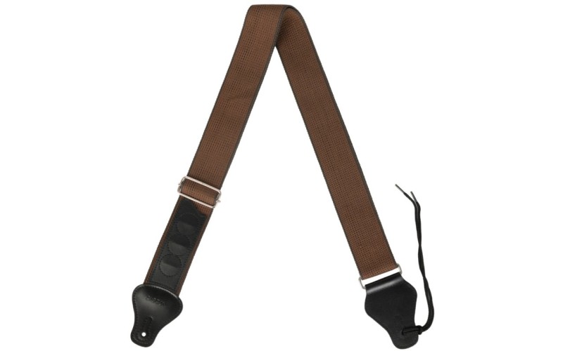 Cascha HH-2260 Ремень для гитары, полиэстер/хлопок, коричневый