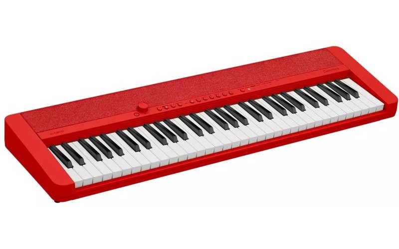 CASIO CT-S1 RD Light Piano Синтезатор, 61кл. фортепьянного типа с чувствительностью к касанию