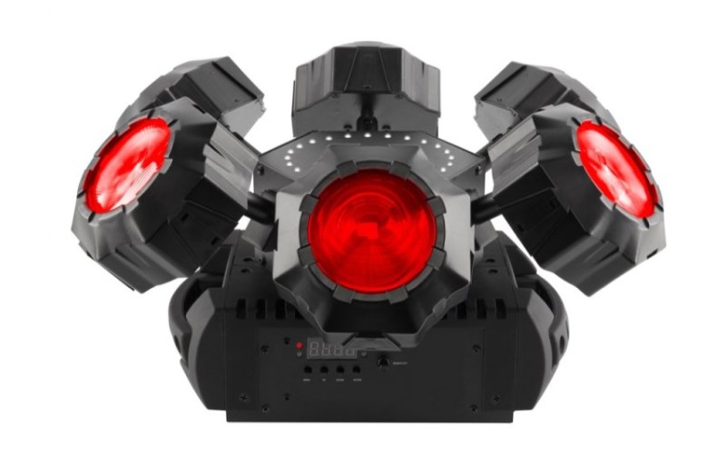 CHAUVET-DJ Helicopter Q6 6-лучевой светодиодный мультиэффект 3в1 с встроенным лазером и стробоскопом