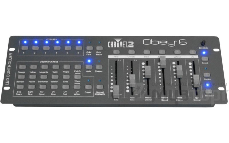 CHAUVET Obey 6 - компактный контроллер для RGBAWUV-приборов