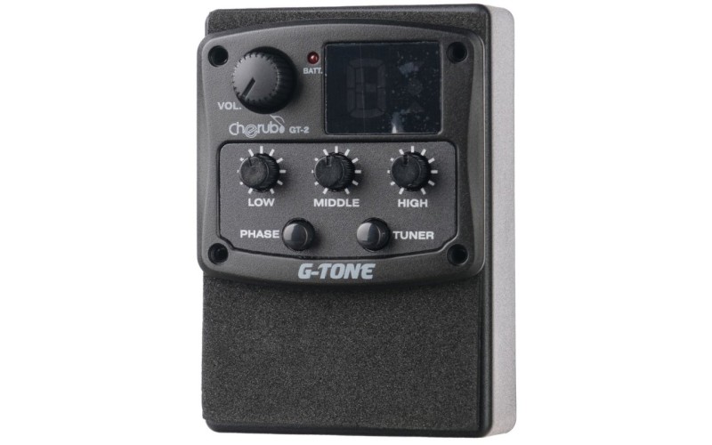 Cherub GT-2 Гитарный эквалайзер цифровой 3-полосный с тюнером и фэйзер эффектом