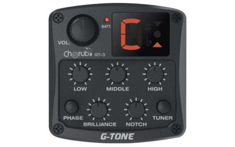 Cherub GT-3 Гитарный эквалайзер цифровой 4-х полосный с тюнером и контролем обратной связи