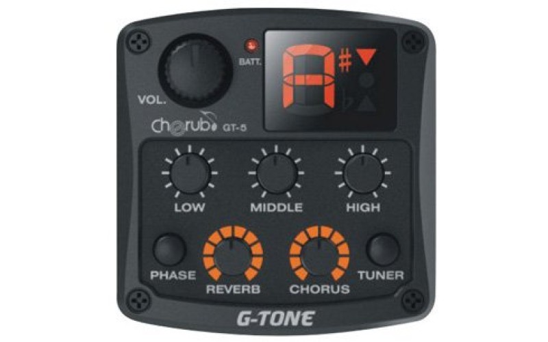 Cherub GT-5 Гитарный эквалайзер цифровой 3-х полосный с тюнером, эффектами хорус и реверберации