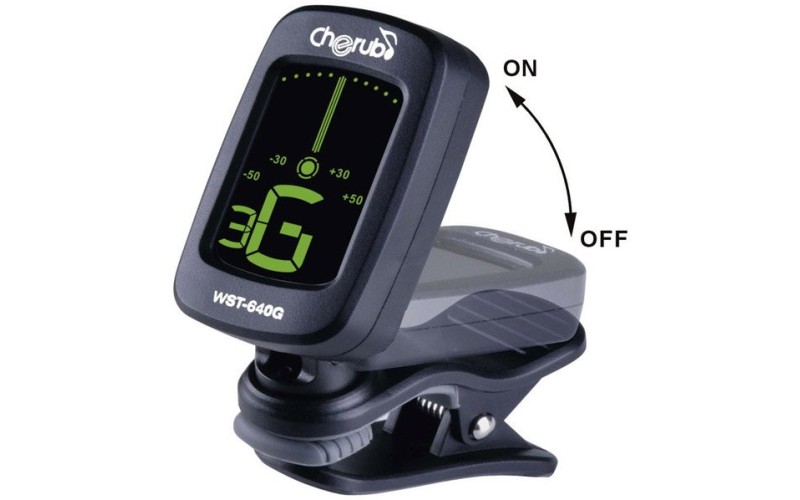 Cherub WST-640G тюнер цифровой на прищепке, гитарный