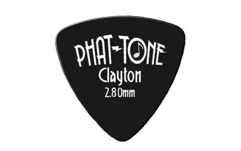 CLAYTON PTRT/3 медиатор для басистов, Rounded, 2.80 мм. (3 шт)