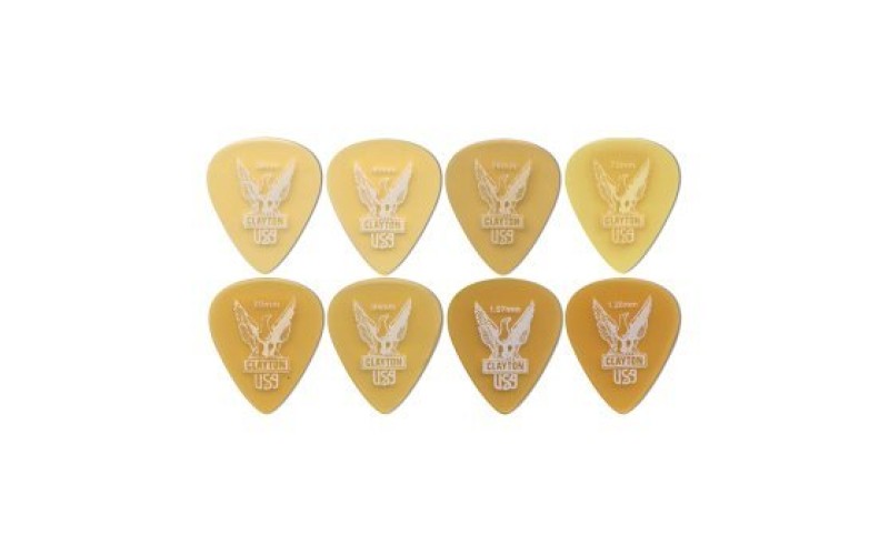 CLAYTON US94 - набор медиаторов - 0.94 mm ULTEM gold стандартные  (48 шт.) (золотистые)