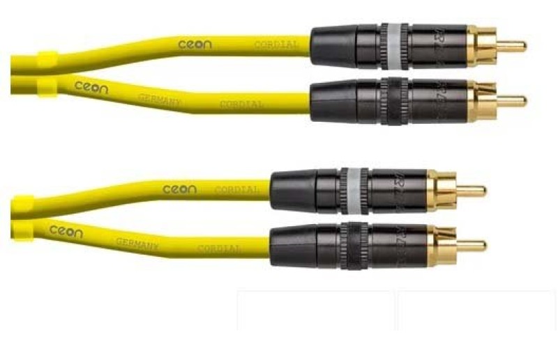 Cordial CEON DJ RCA 1,5 Y аудио кабель