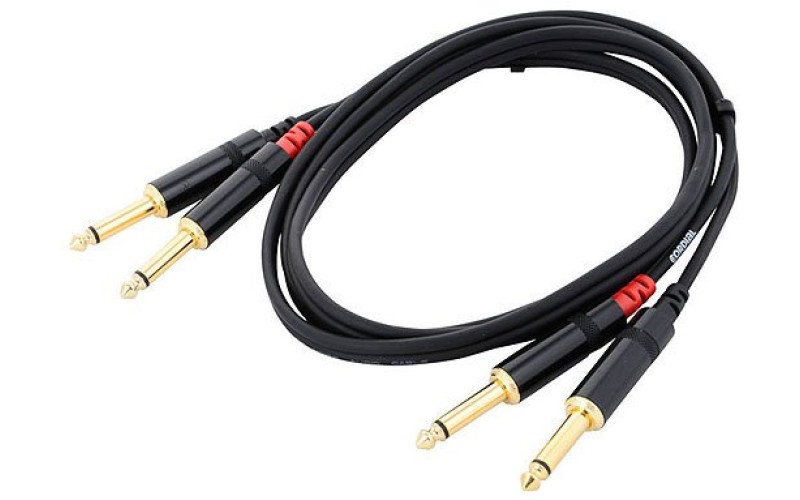 Cordial CFU 1.5 PP кабель сдвоенный джек моно