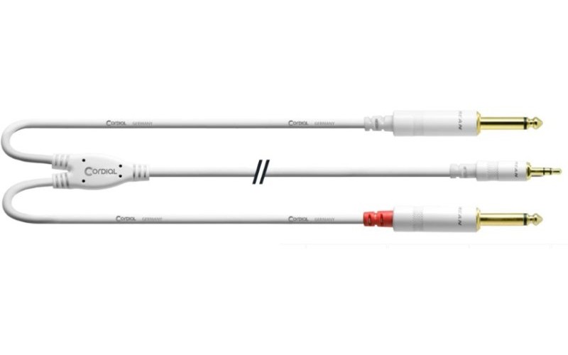 Cordial CFY 1.5 WPP-SNOW кабель Y-адаптер джек стерео