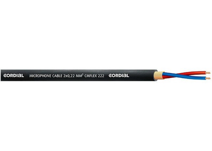 Cordial CMK 222 FLEX BLACK микрофонный кабель