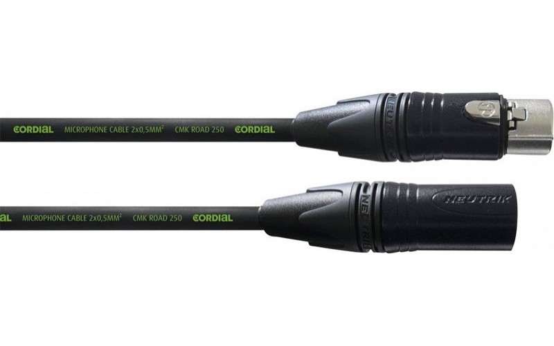 Cordial CRM 10 FM-BLACK микрофонный кабель XLR