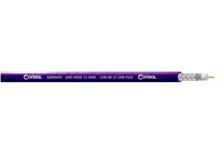 Cordial CVM 08-37 UHD-FLEX гибкий коаксиальный видео кабель