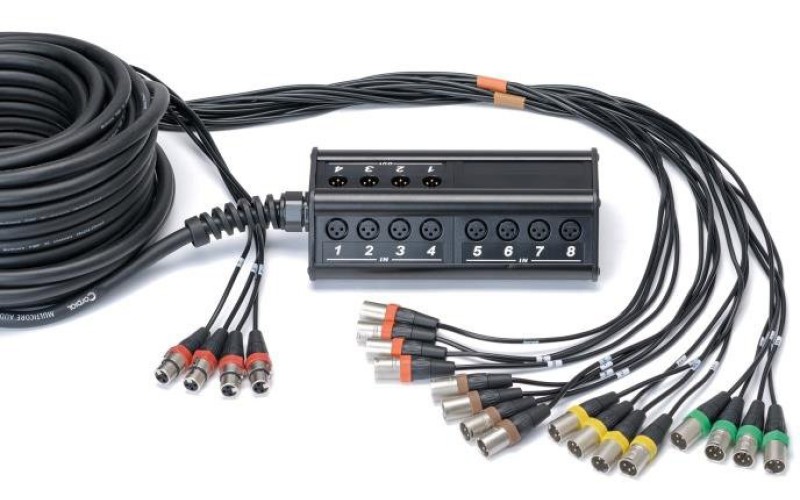 Cordial CYB 16-4 C 15 мультикор (stagebox) 16xinput, 4xoutput, XLR male, 15м, черный