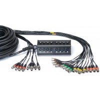 Cordial CYB 16-8 C мультикор (stagebox) 16xinput, 8xoutput, XLR male, 30,0 м, черный