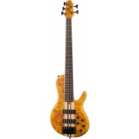 Cort A5-Plus-SC-AOP Artisan Series Бас-гитара 5-струнная, цвет янтарь, с чехлом 