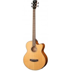 CORT AB850F NAT with BAG Acoustic Bass Series Электроакустическая бас-гитара, с вырезом