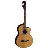 Cort AC250CF-NAT Classic Series Классическая гитара со звукоснимателем, с вырезом, цвет натуральный