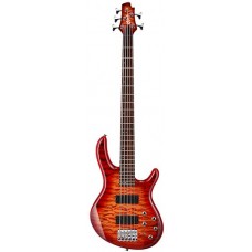 Cort Action DLX V Plus CRS Action Series Бас-гитара 5-струнная, красный санберст