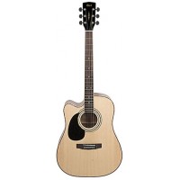 Cort AD880CE-LH-NAT Standard Series Электроакустическая гитара, леворукая, с вырезом