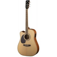Cort AD880CE-LH-NS Standard Series Электроакустическая гитара, леворукая, с вырезом