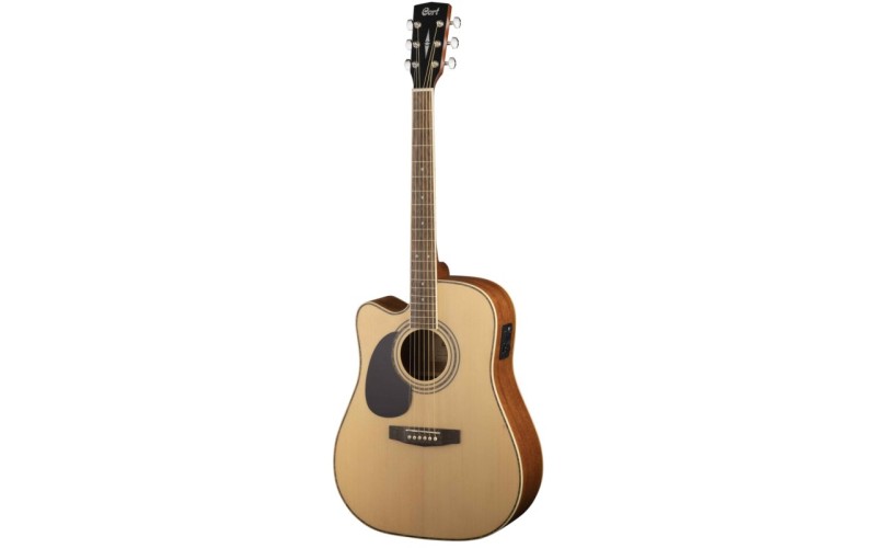Cort AD880CE-LH-NS Standard Series Электроакустическая гитара, леворукая, с вырезом