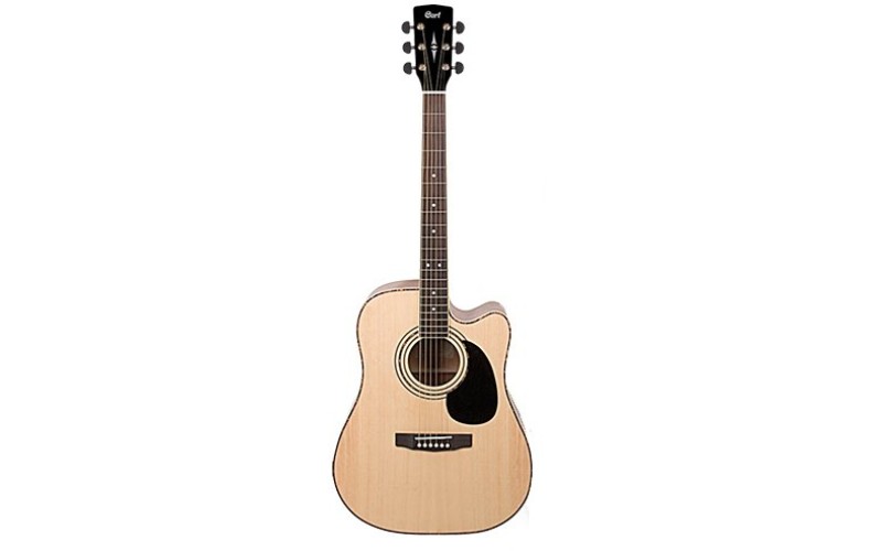 Cort AD880CE NAT Standard Series Электроакустическая гитара, с вырезом, цвет натуральный