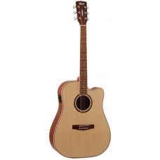 Cort AD890CF NT Standard Series Электроакустическая гитара, с вырезом, натуральный