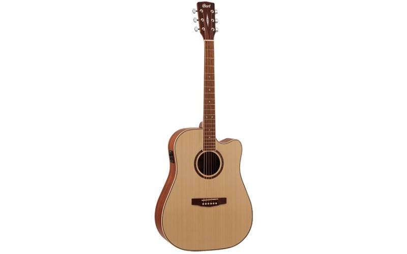 Cort AD890CF NT Standard Series Электроакустическая гитара, с вырезом, натуральный