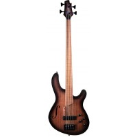 CORT B4FL MHPZ OPTA Artisan Series Бас-гитара безладовая, коричневый санберст