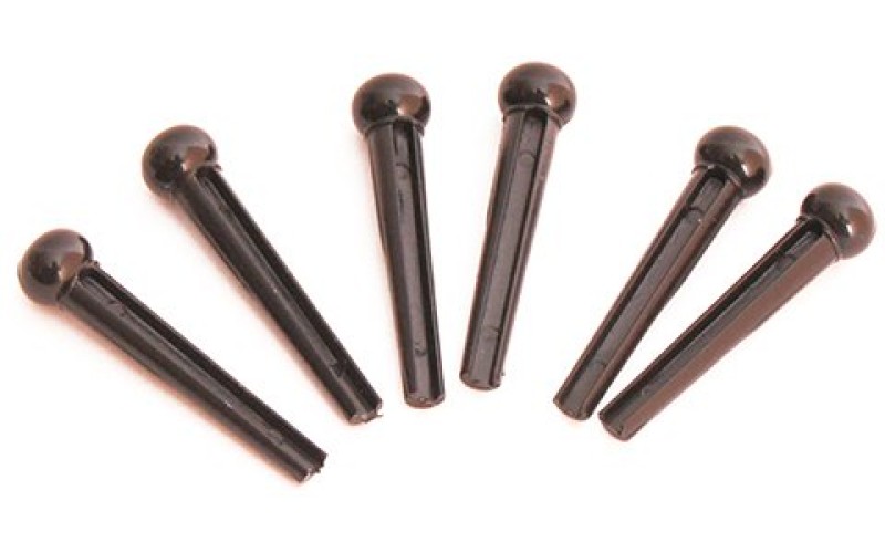 Cort Bridge-pin-bk Фиксатор струн, чёрный с белой точкой